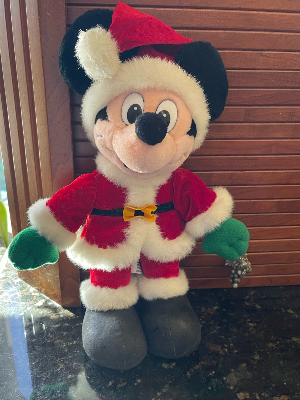 Disney Mickey Mouse Plush in Red, Green, Black, White
